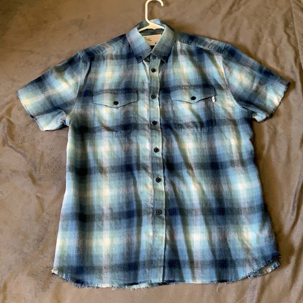 EPTM plaid button up shirt. Size small.